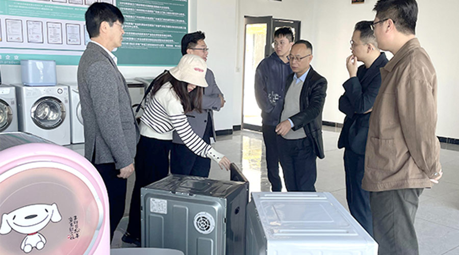 再續(xù)前緣！客戶遠道而來到訪金環(huán)電器洽談滾筒干衣機合作