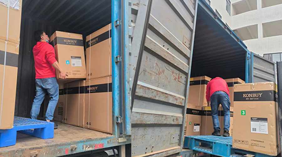 整裝待發(fā)！客戶(hù)50臺(tái)衣物烘干機(jī)裝柜完畢