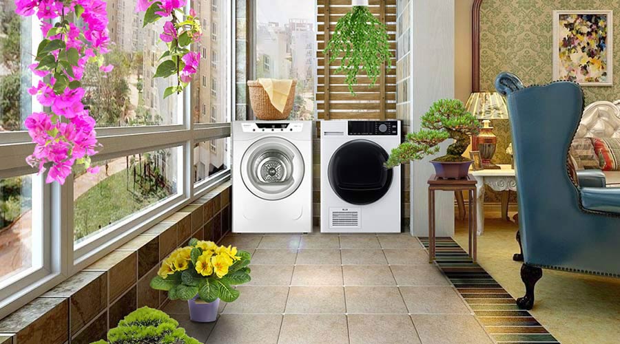 家居陽臺晾曬衣物不干怎么辦，衣物烘干機來解決！