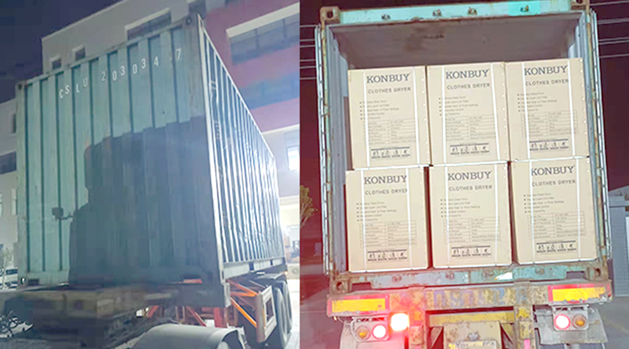 國內(nèi)外市場(chǎng)“兩開花”！康標(biāo)滾筒干衣機(jī)出貨到國外