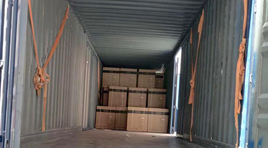 100臺12kg滾筒衣服烘干機裝柜完畢！順利出貨